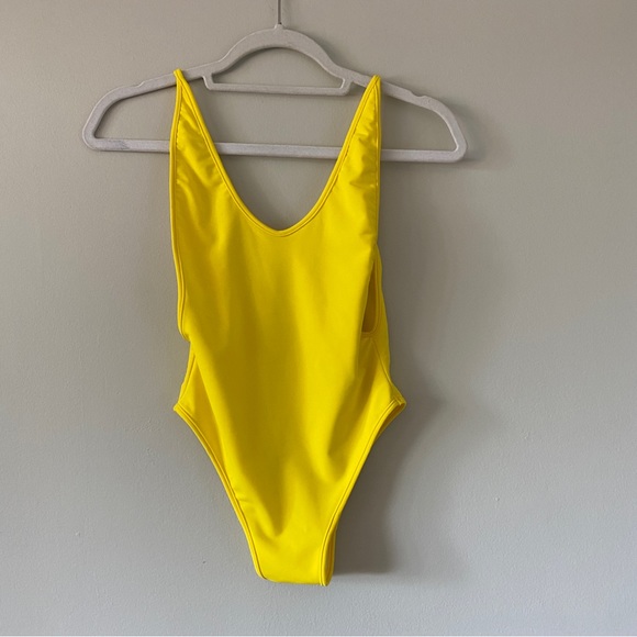 Madame Touch Other - Bright Yellow Cut Out Swimsuit
